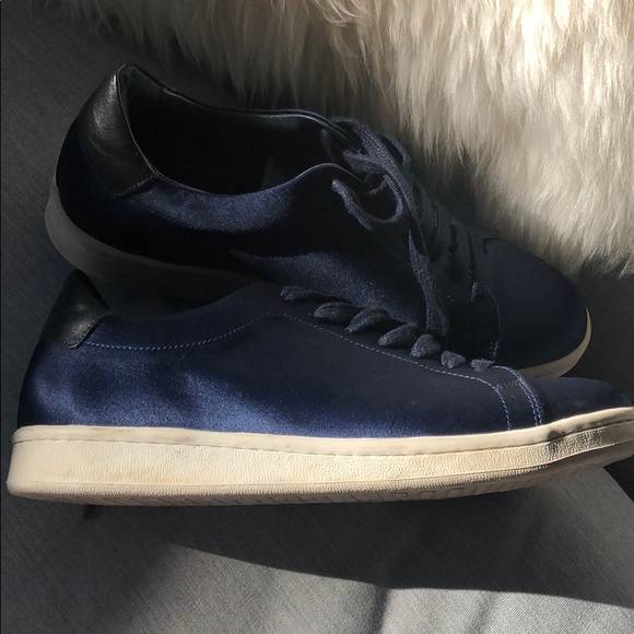 Iris & Ink hardly worn silk blue sneakers. - Picture 3 of 4